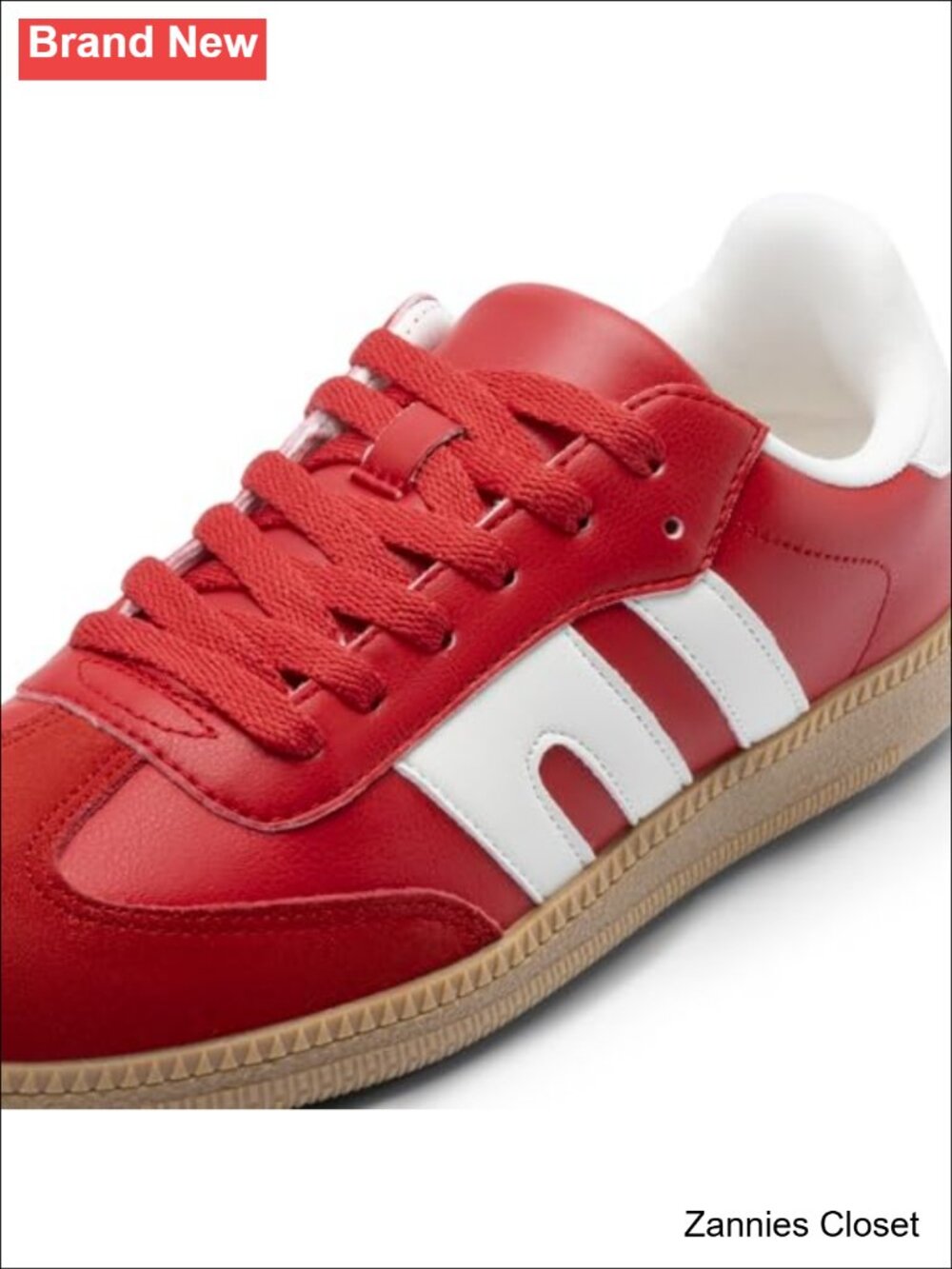 β¨ DREAM PAIRS Women's Retro Faux Suede & Vegan Leather Walking Sneakers - Picture 5 of 6